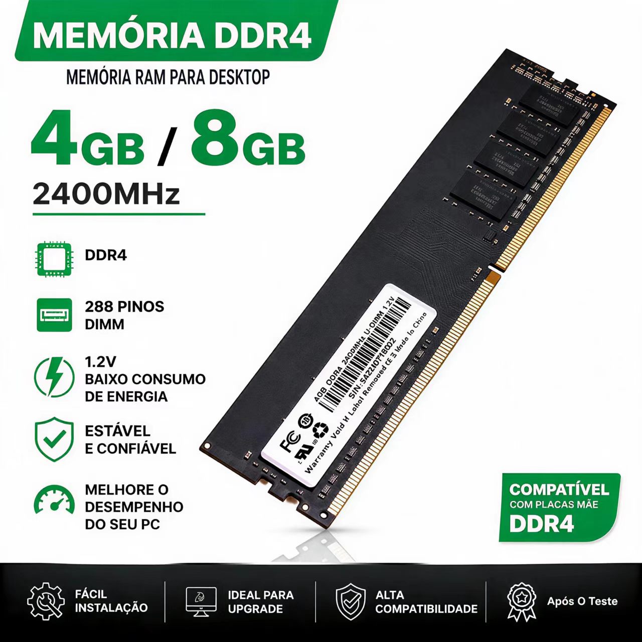Khadas Vim4 8Gb - Memoria RAM DDR4 4GB 8GB 2400MHz