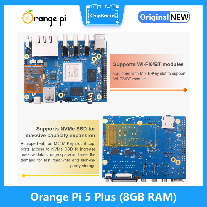 Orange Pi 5 Plus 8GB RAM RK358 - Orange Pi 5 Plus 16Gb reseña y precio