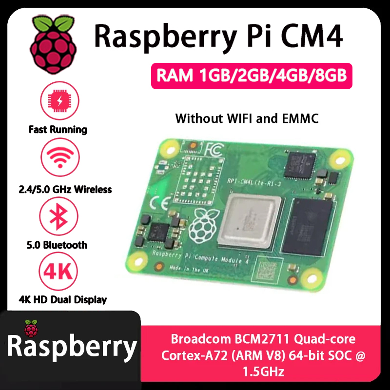 Raspberry Pi CM4 1GB/2GB/4GB/8 - Raspberry Pi Compute Module 4 8Gb 32Gb reseña y precio