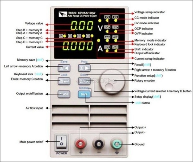 Nuevo Fuente de alimentación C - Programmable Dc Power Supply 60V 5A reseña y precio