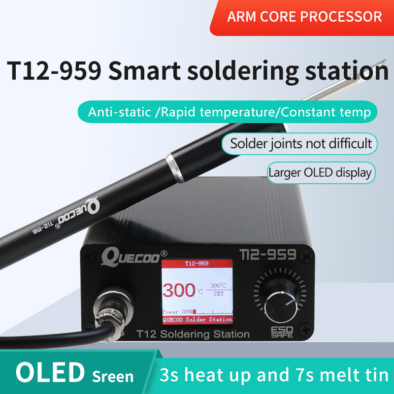 Estación de soldadura T12-959  - Soldering Station T12 Oled reseña y precio