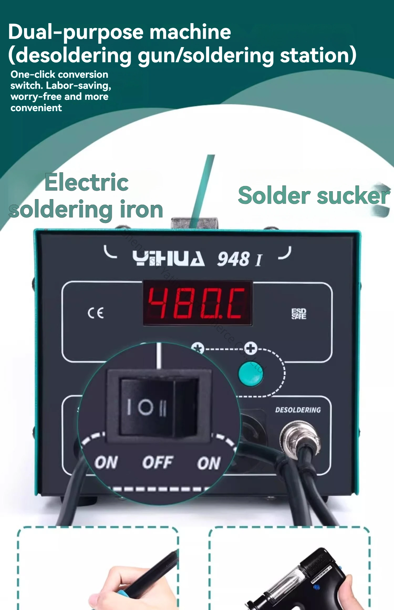Nueva Bomba de Desoldadura Elé - Desoldering Gun Vacuum Electric reseña y precio