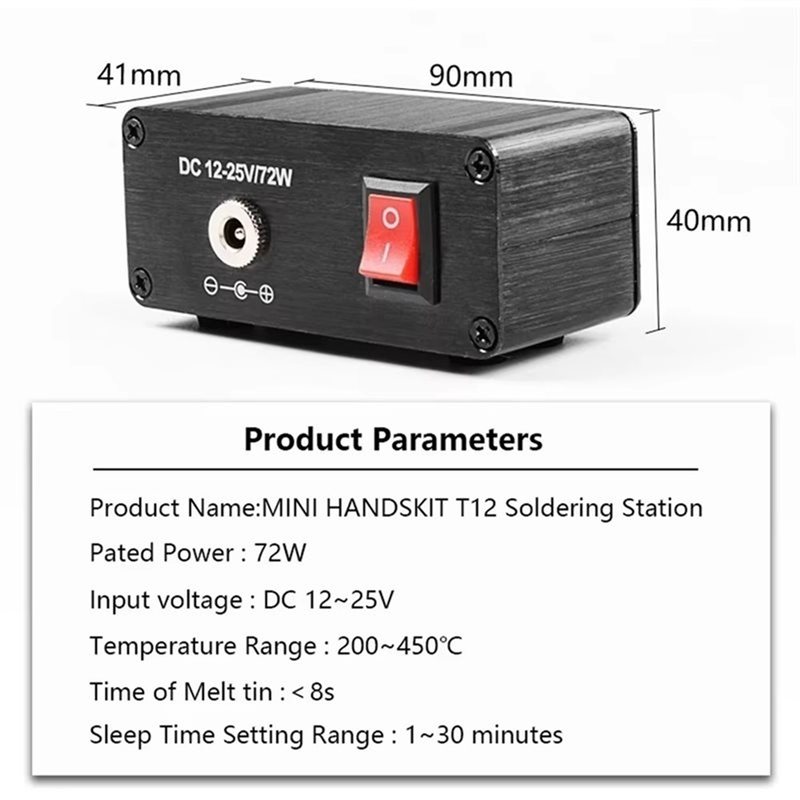 Estación de Soldadura AB11-T12 - Soldering Station T12 Oled reseña y precio