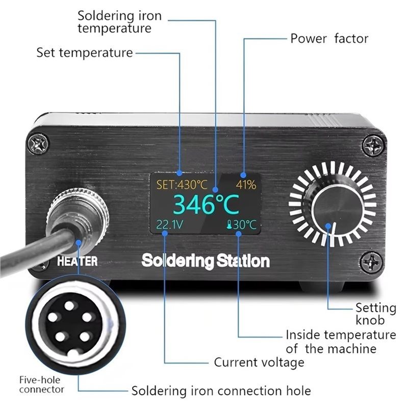 Estación de Soldadura Digital  - Soldering Station T12 Oled reseña y precio