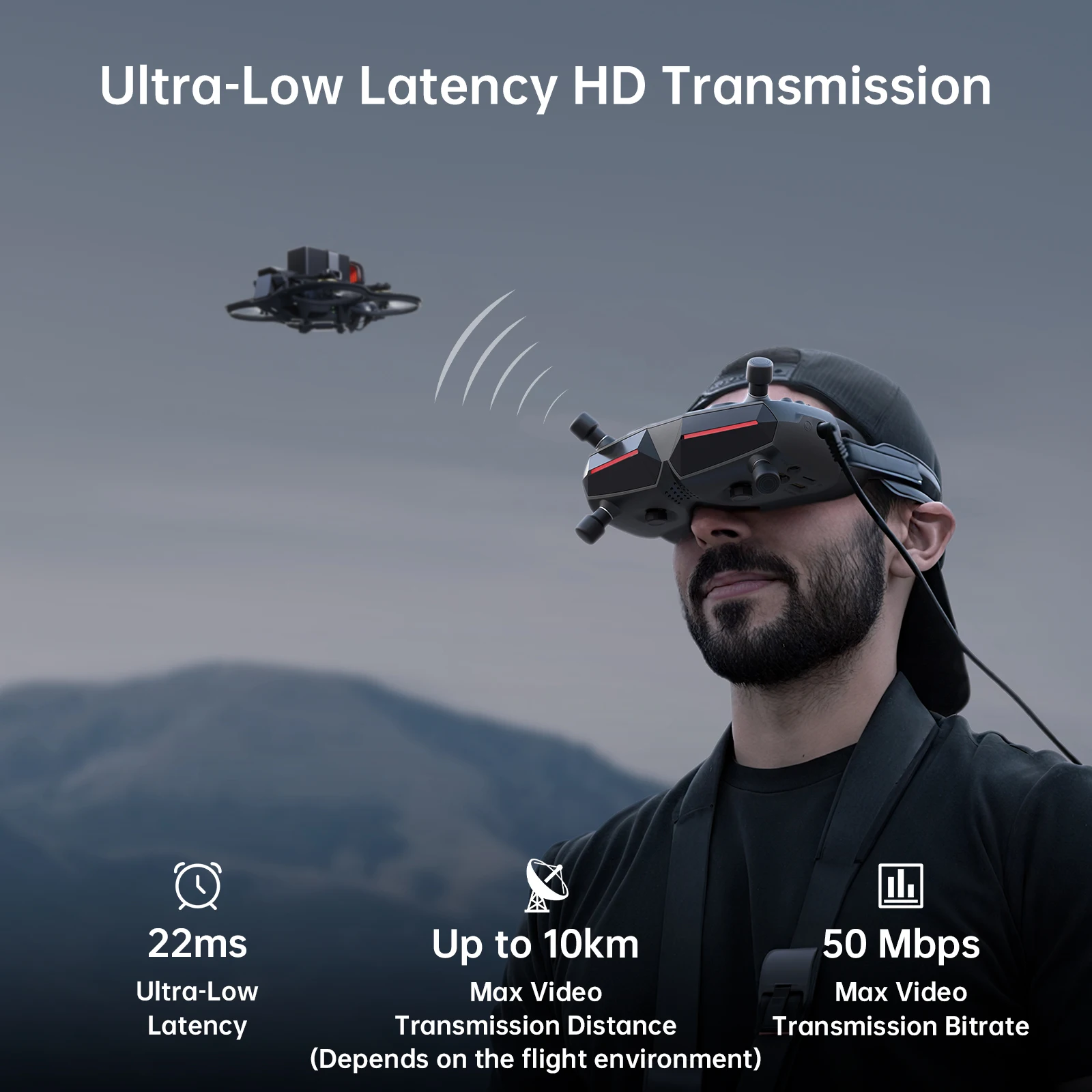 Gafas FPV CADDXFPV Walksnail A - Fpv Goggles Avatar Hd Receiver reseña y precio