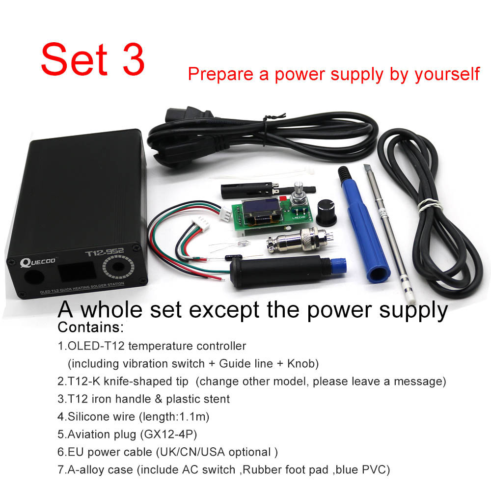 Estación de soldadura T12 STC- - Soldering Station T12 Oled reseña y precio
